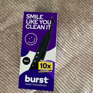 Burst Black Rechargeable Toothbrush Kit NWT